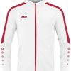 Ropa de deporte JAKO Men's Hooded Jacket Power (6823)white/red