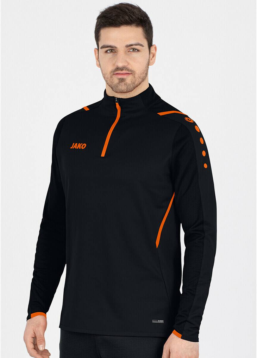 Ropa de deporte JAKO Ziptop Challenge Mens (8621)black/neon orange