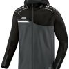 JAKO Youth Hooded Jacket Competition 2.0anthracite/black Ropa de deporte