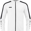 JAKO Women's Hooded Jacket Power (6823)white Ropa de deporte