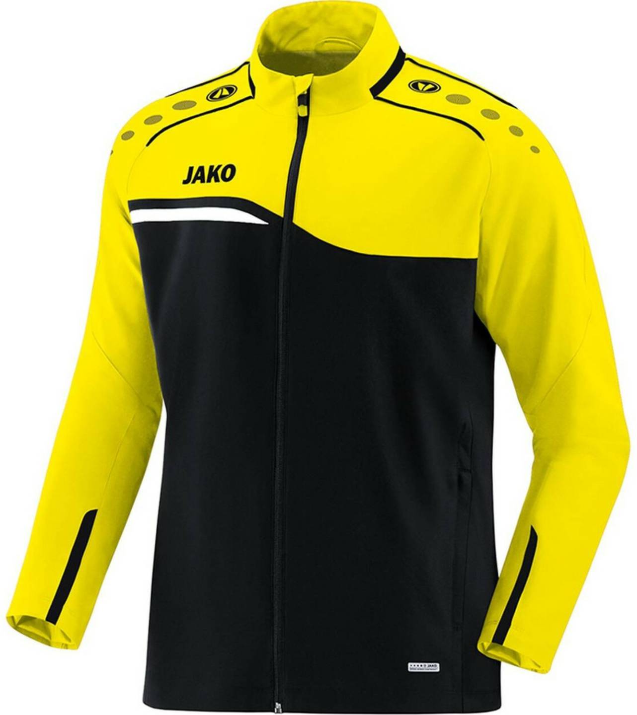 JAKO Presentation Jacket Competition 2.0black/soft yellow Ropa de deporte