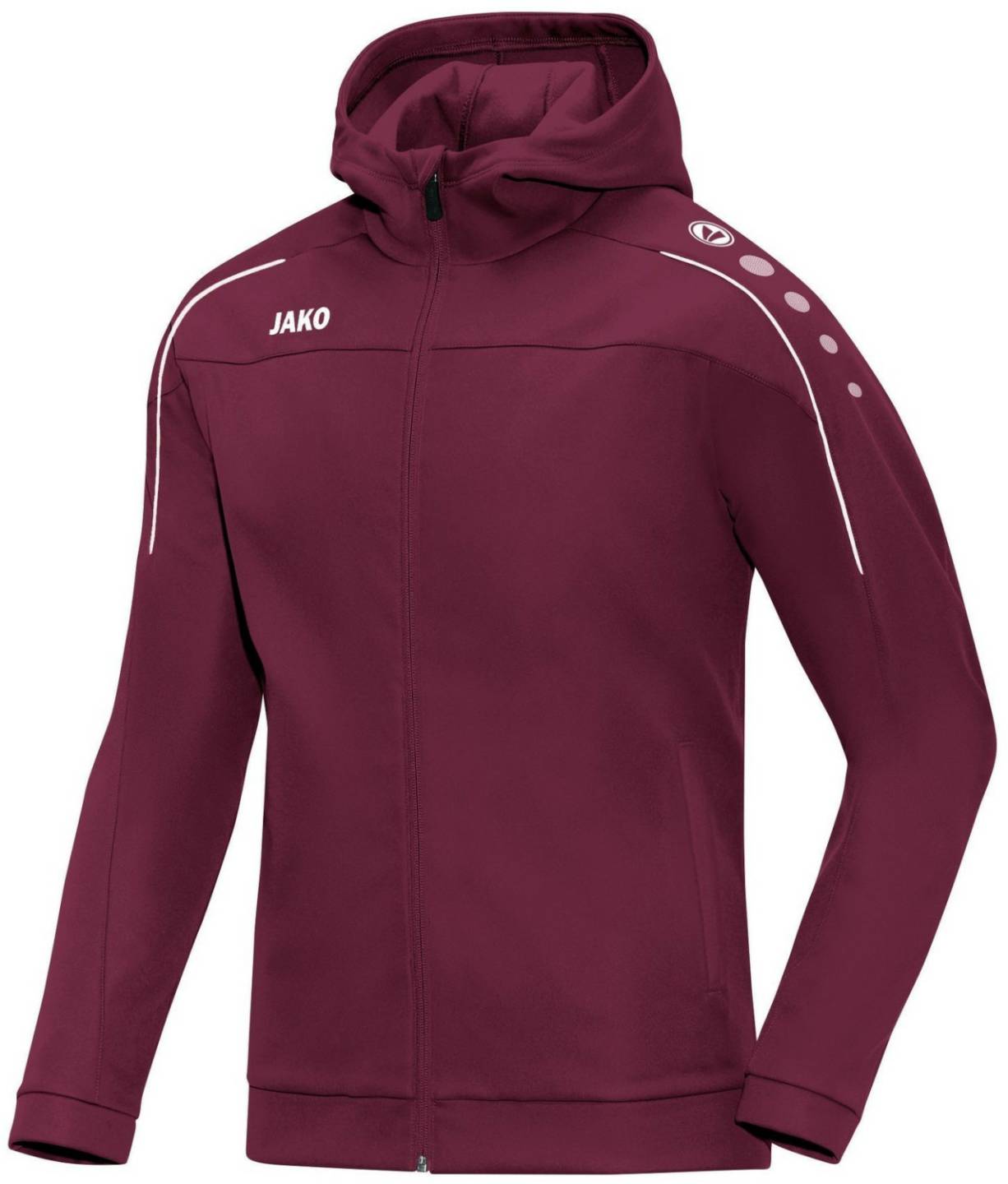 Ropa de deporte JAKO Hooded Jacket Classicomaroon