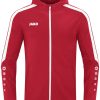 JAKO Women's Hooded Jacket Power (6823)red Ropa de deporte