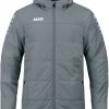 JAKO Team Coach Hooded Jacket (7103)stone grey Ropa de deporte