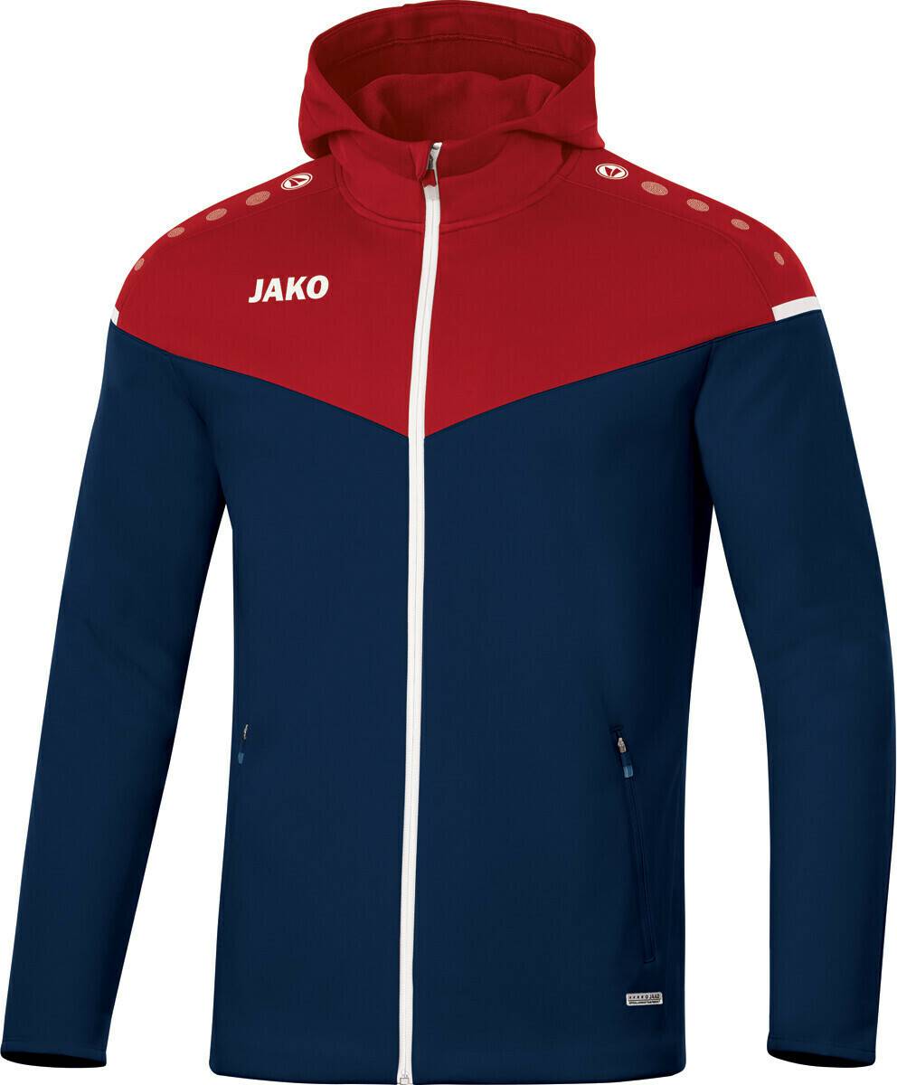 JAKO Champ 2.0 Kids Hooded Jacketmarine/chili red Ropa de deporte