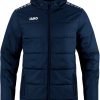 JAKO Team Coach Hooded Jacket (7103)seablue Ropa de deporte