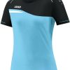 JAKO Women T-Shirt Competition 2.0 6118 aqua/black Ropa de deporte