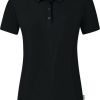 JAKO Organic Polo Shirt Stretch black Camisetas mujer