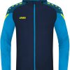 Ropa de deporte JAKO Mens Hooded Jacket Performance 68226822-908 seablue/blue