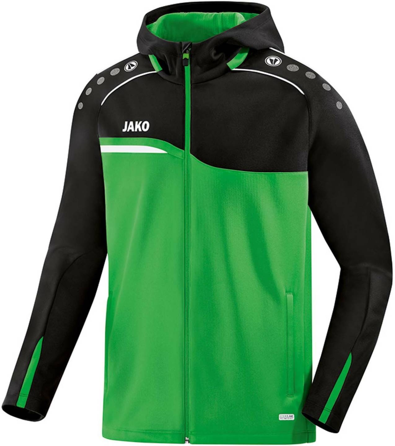 Ropa de deporte JAKO Youth Hooded Jacket Competition 2.0soft green/black