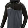 Ropa de deporte JAKO Hooded Jacket Competition 2.0anthracite/black