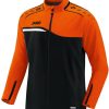 Ropa de deporte JAKO Youth Presentation Jacket Competition 2.0black/neon orange