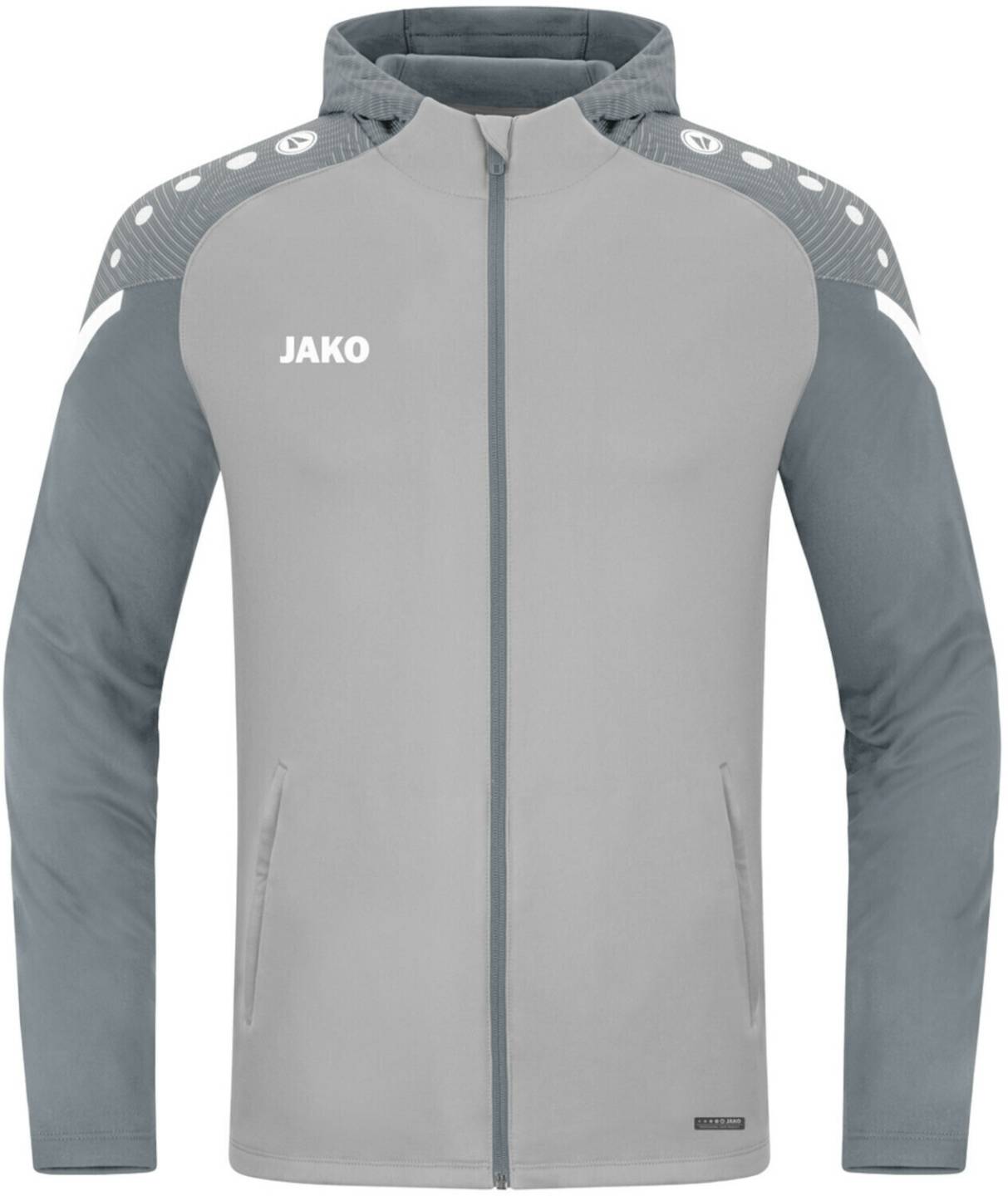 JAKO Mens Hooded Jacket Performance 68226822-845 soft grey/stone grey Ropa de deporte