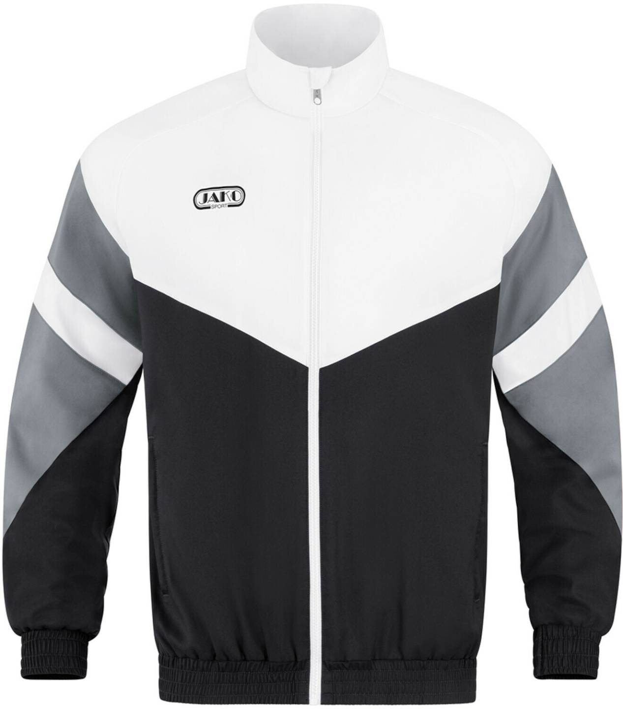 JAKO Men's Training Jacket Retro (9811)black/white/stone grey Ropa de deporte