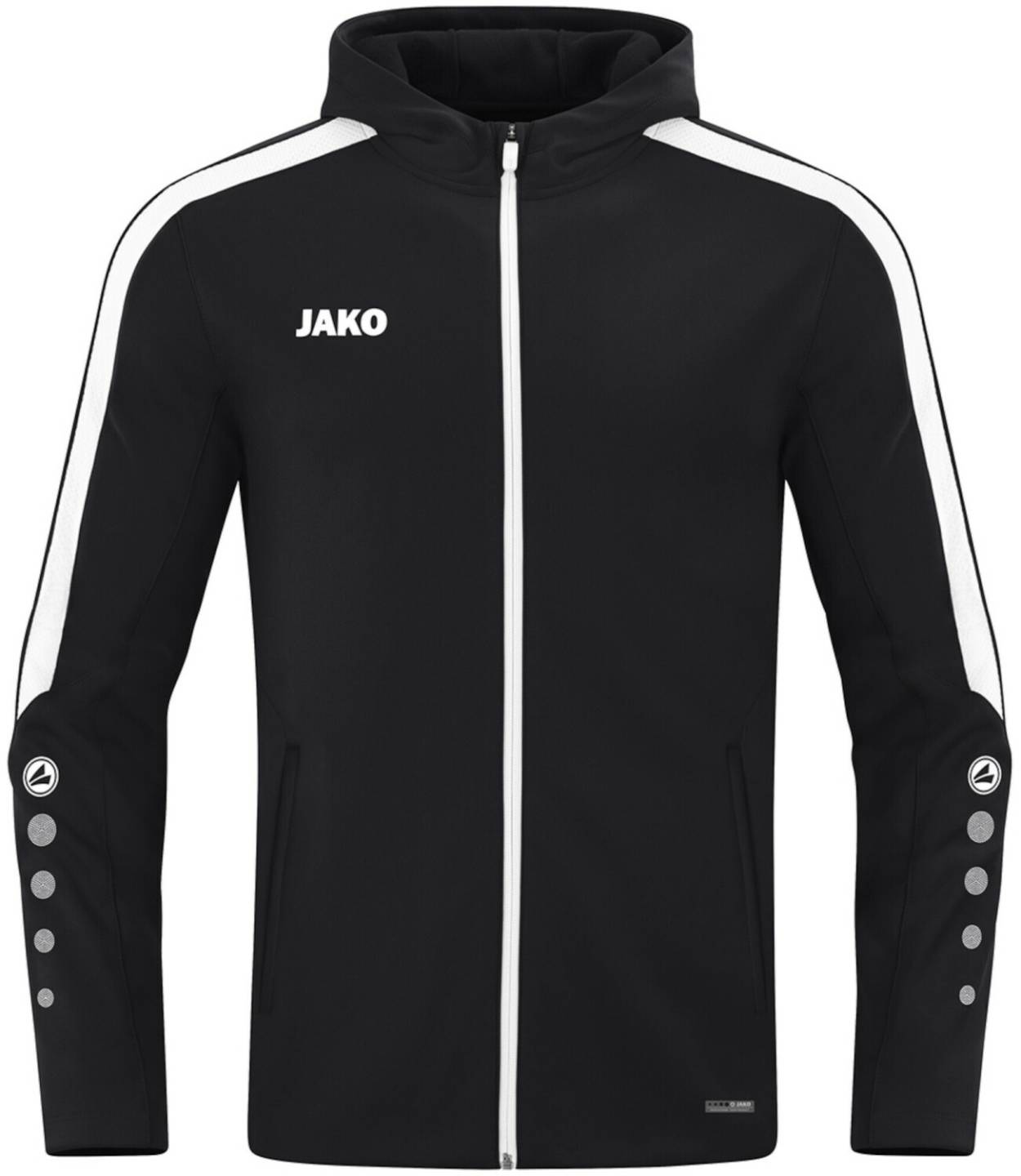 JAKO Men's Hooded Jacket Power (6823)black Ropa de deporte