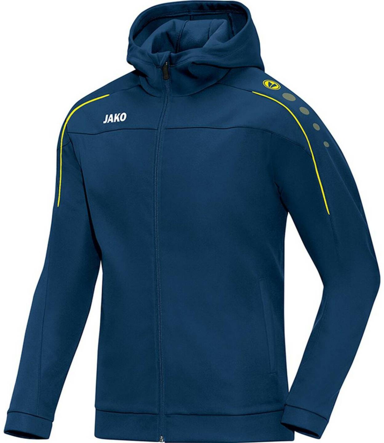 Ropa de deporte JAKO Youth Hooded Jacket Classiconightblue/citro