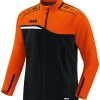 JAKO Presentation Jacket Competition 2.0black/neon orange Ropa de deporte